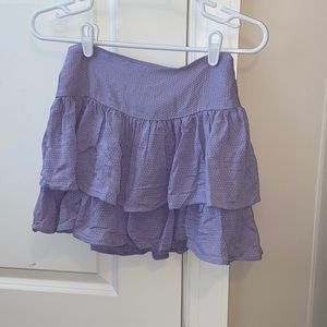 Flounce Tiered Mini Skirt